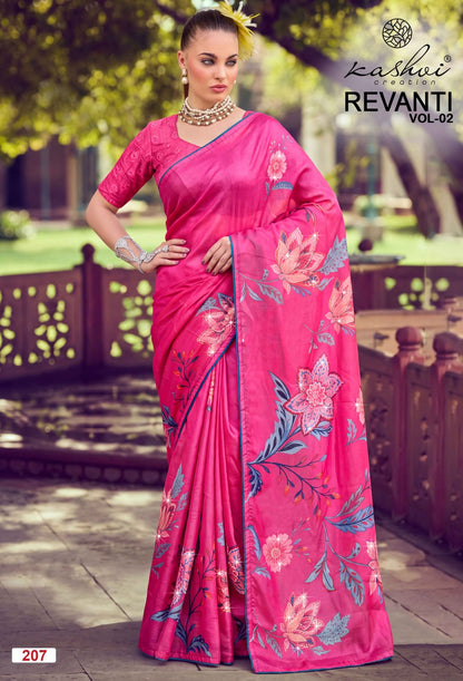 Revanti Vol 2 Kashvi Creation Tesla Sarees Supplier Gujarat