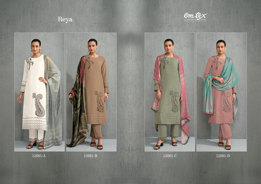 Reya Omtex Jacquard Pant Style Suits Exporter