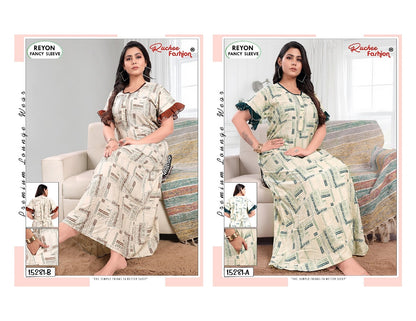Reyon 0507 Ruchee Fashion Night Gowns Manufacturer Gujarat