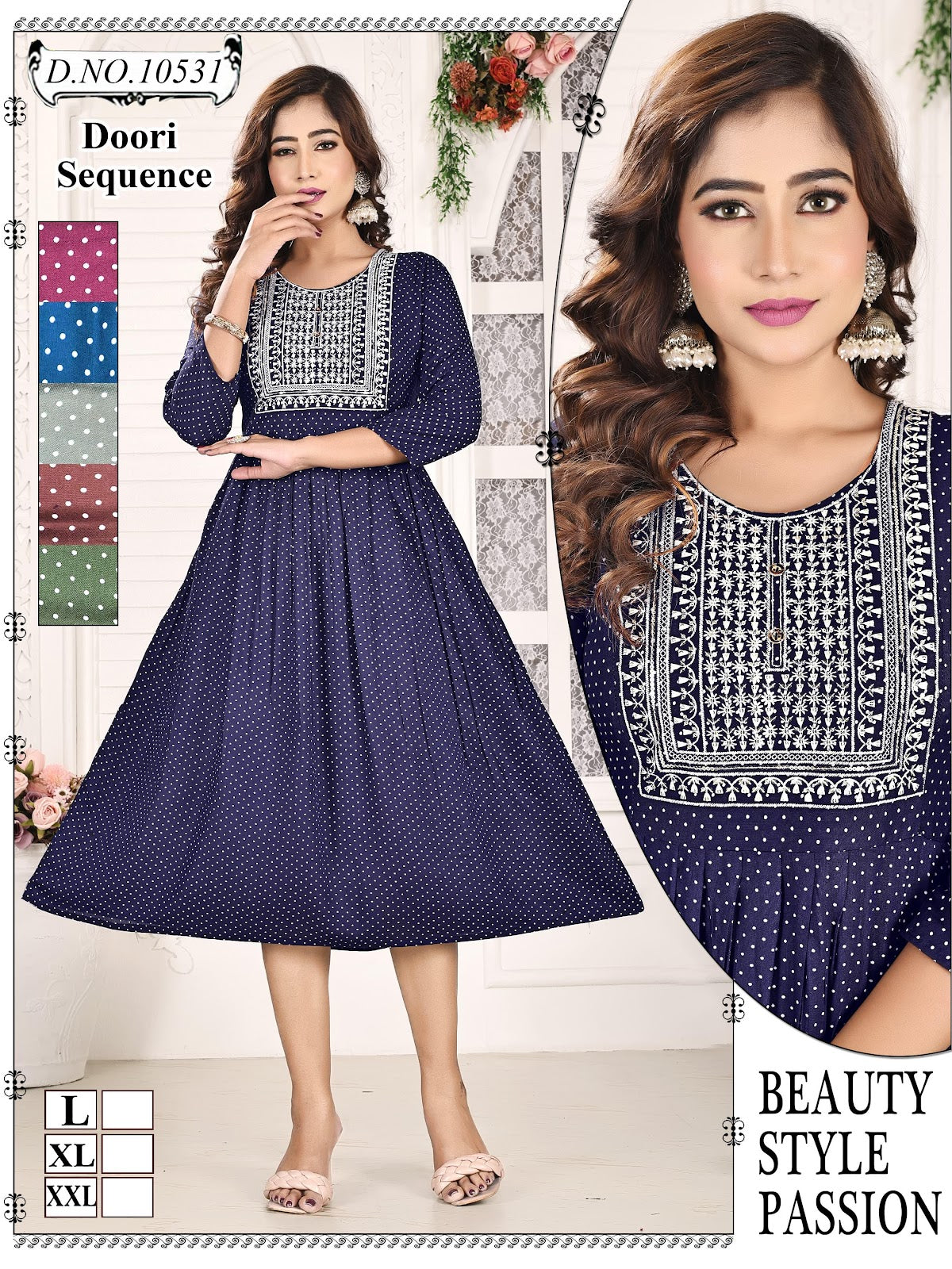 Reyon 101224 Mmc Anarkali Kurtis Wholesale Price