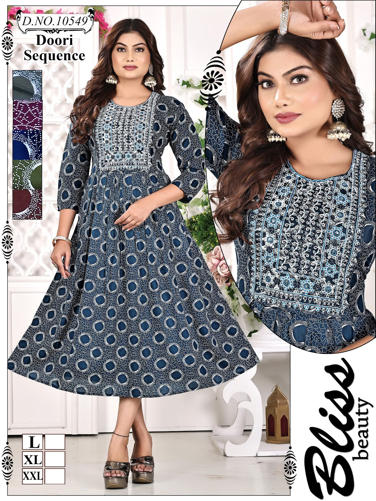 Reyon 101224 Mmc Anarkali Kurtis Wholesale Price