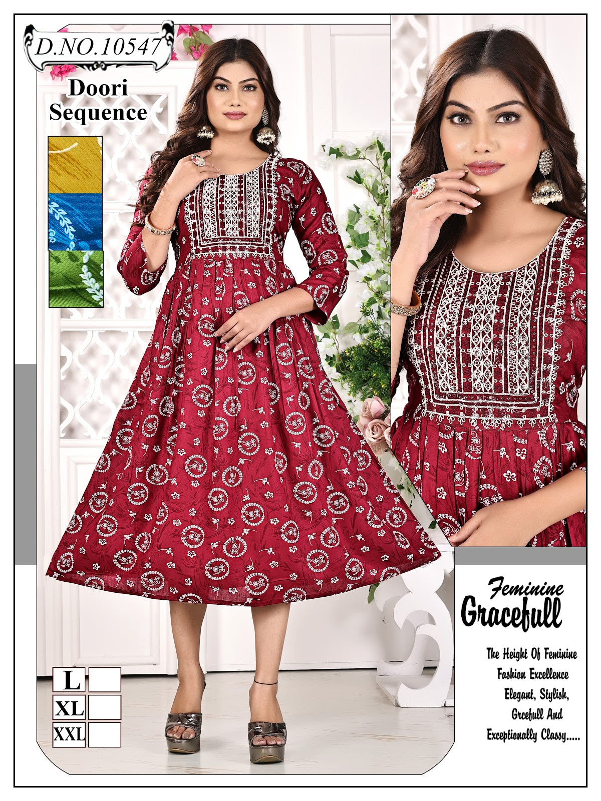 Reyon 101224 Mmc Anarkali Kurtis Wholesale Price