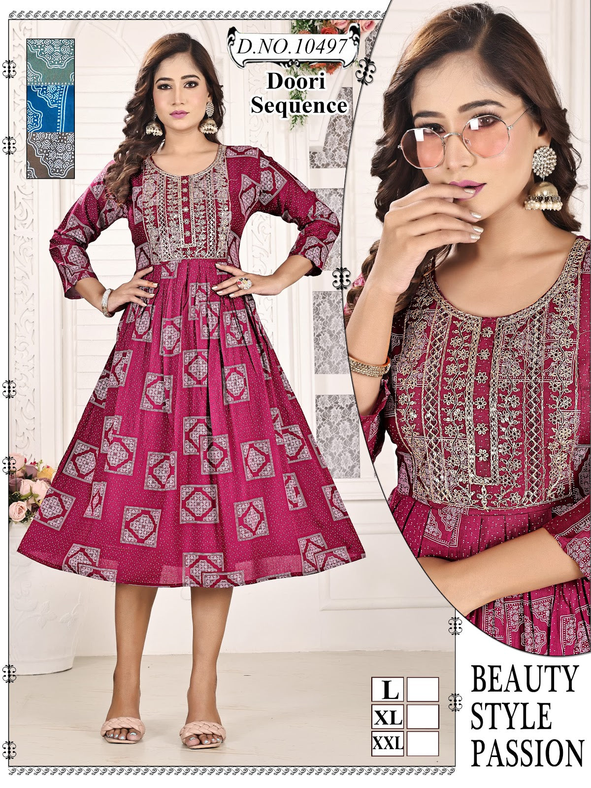 Reyon 101224 Mmc Anarkali Kurtis Wholesale Price