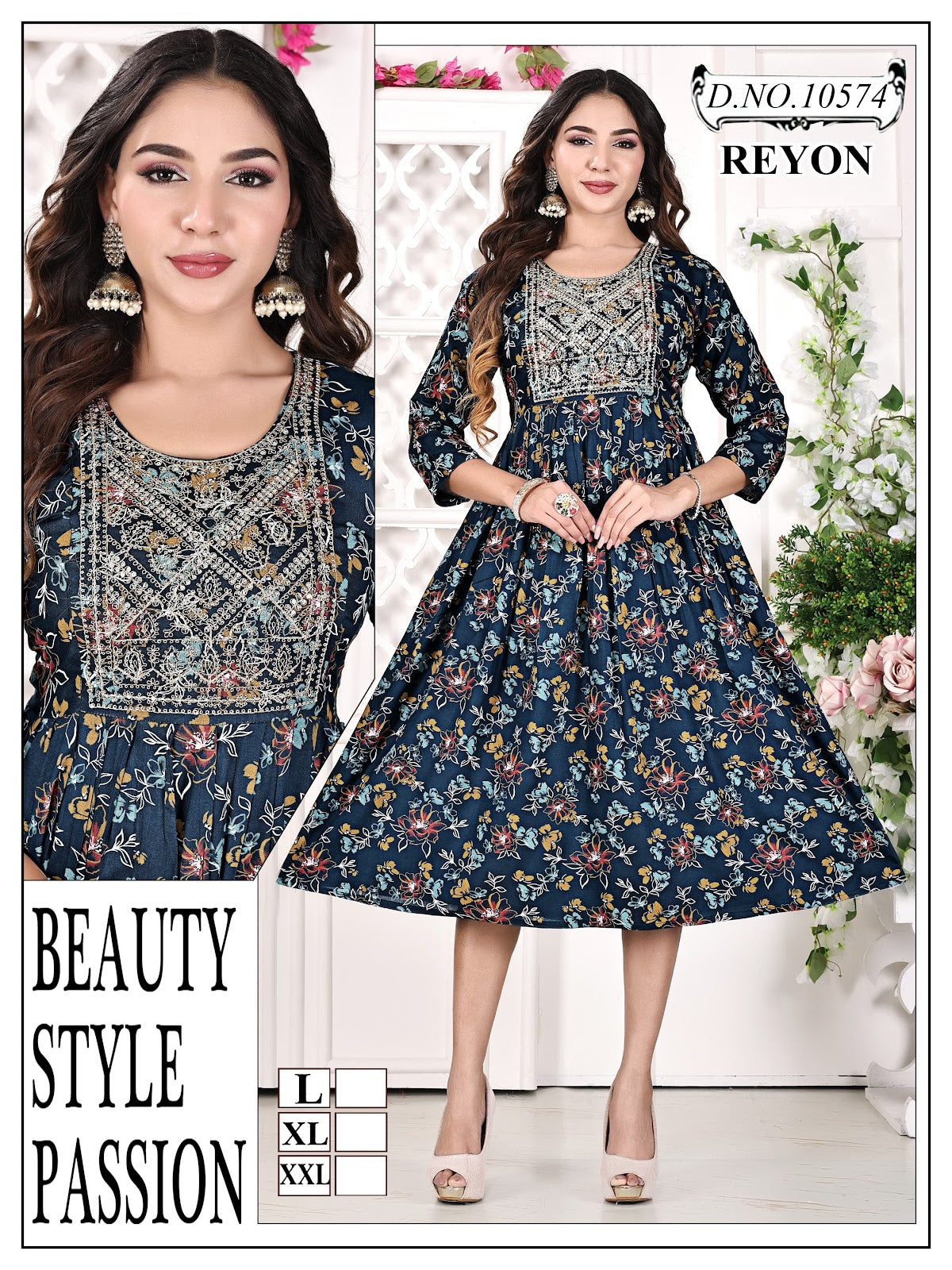 Reyon 101224 Mmc Anarkali Kurtis Wholesale Price