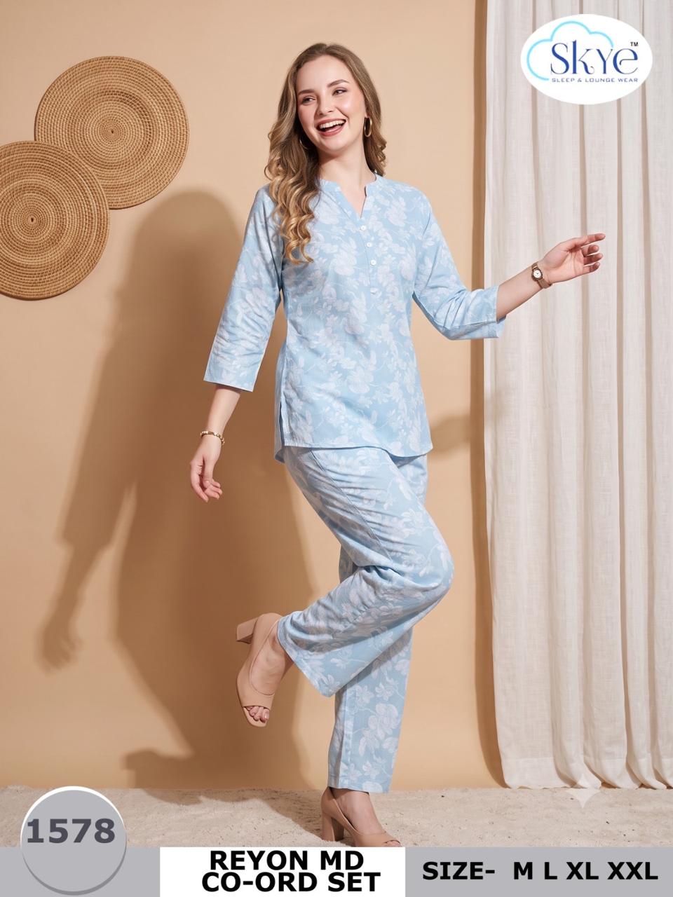 Reyon Md 2109 Skye Co Ord Set Supplier Ahmedabad