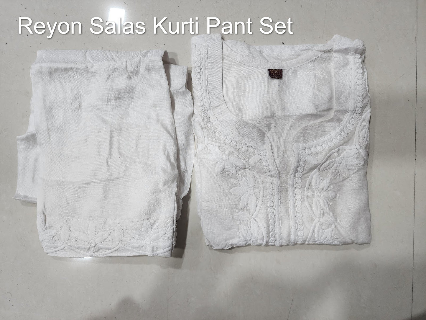 Reyon Salas Kurti Pant Set Supplier Gujarat