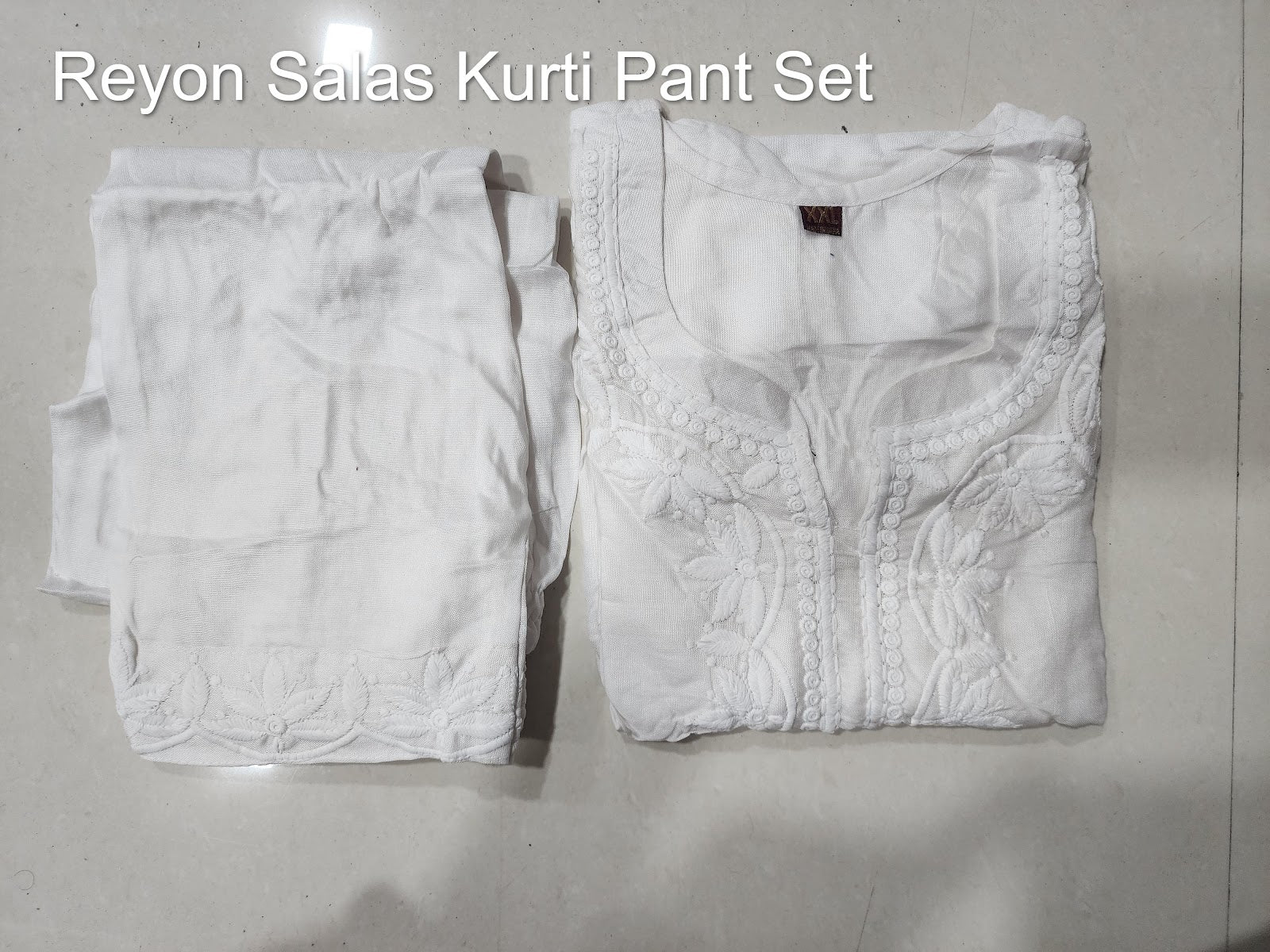 Reyon Salas Kurti Pant Set Supplier Gujarat