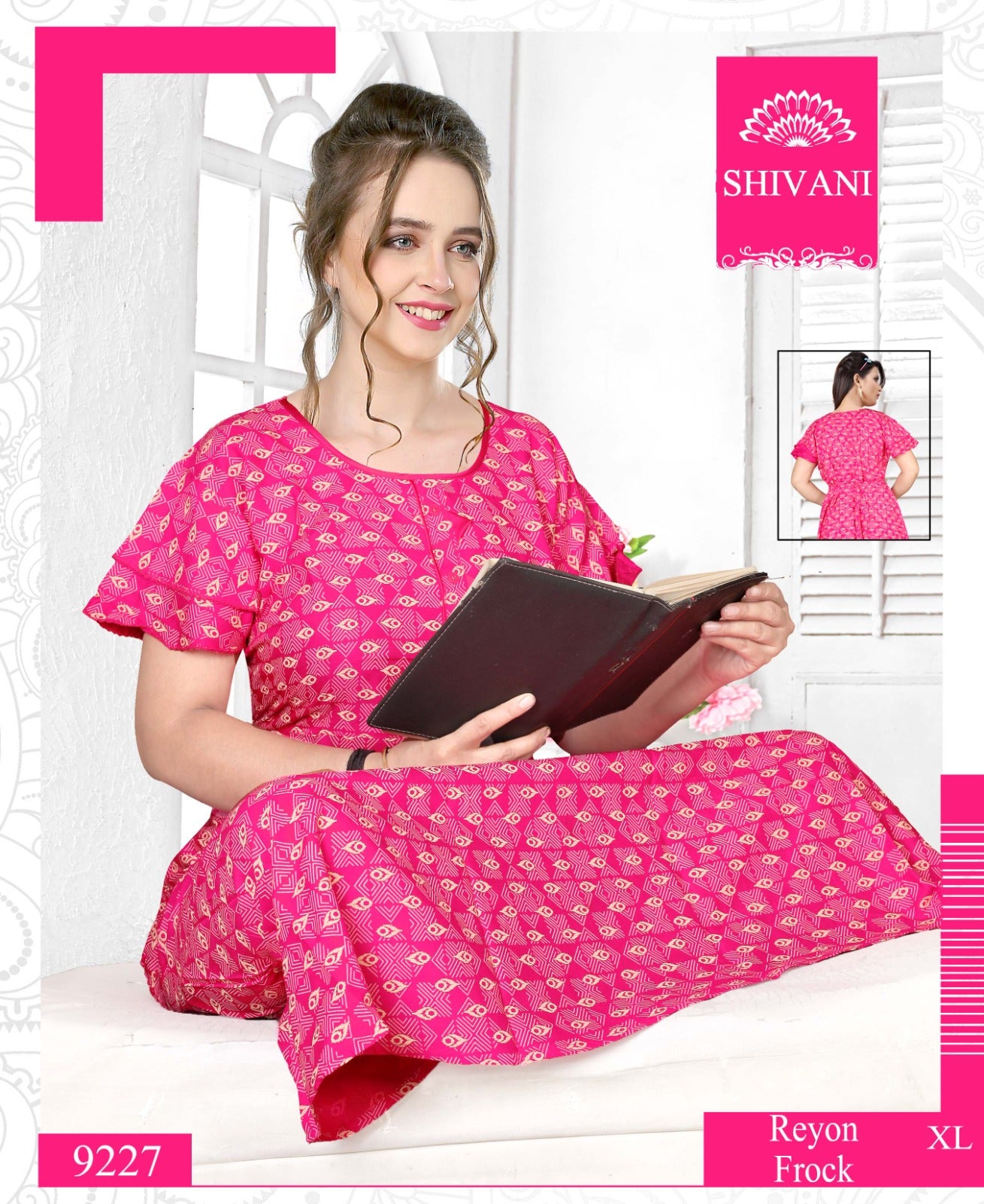 Reyon Shivani Night Gowns Wholesale Rate