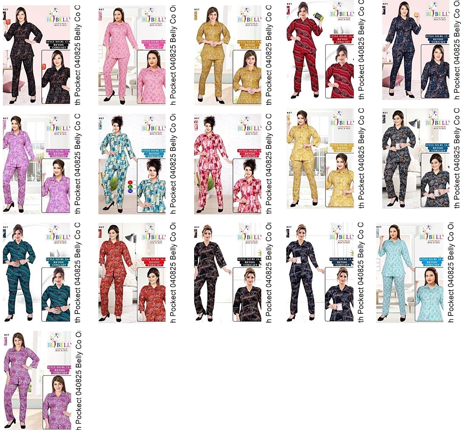 Reyon With Pockect 040825 Belly Co Ord Set Wholesaler Ahmedabad