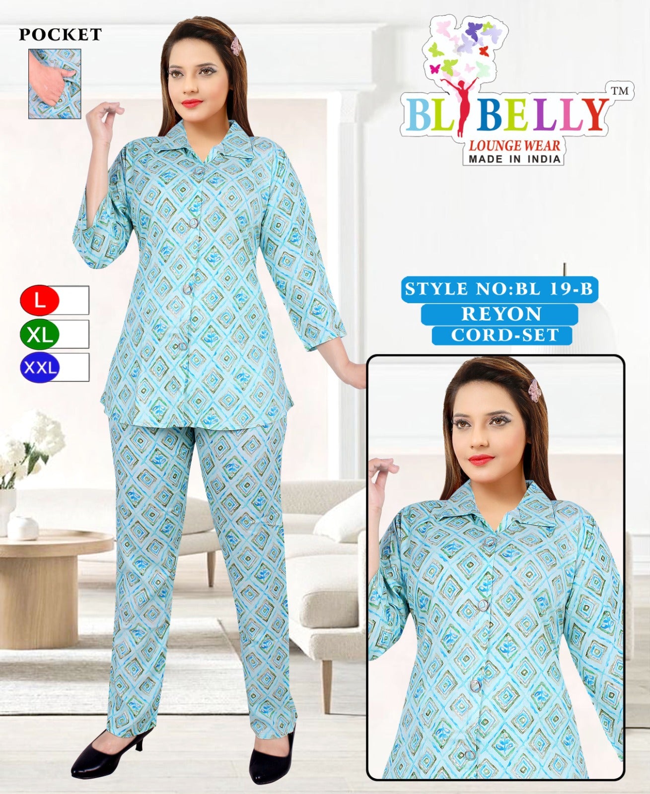 Reyon With Pockect 040825 Belly Co Ord Set Wholesaler Ahmedabad