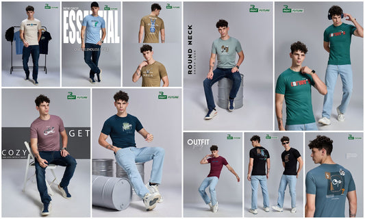 Rf 1067 Right Future Tencil Mens Tshirts Manufacturer Ahmedabad