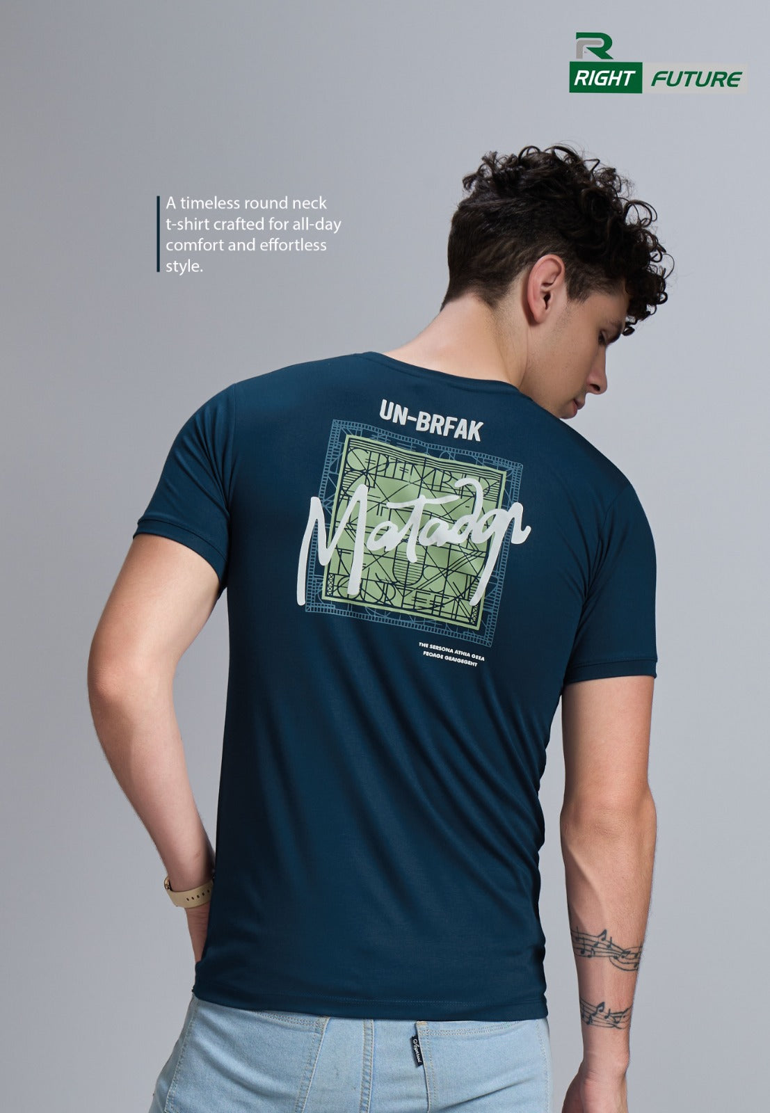 Rf 1067 Right Future Tencil Mens Tshirts Manufacturer Ahmedabad