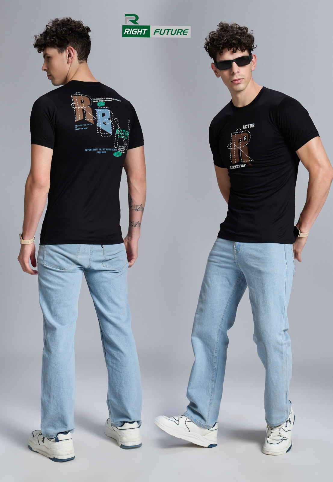 Rf 1067 Right Future Tencil Mens Tshirts Manufacturer Ahmedabad