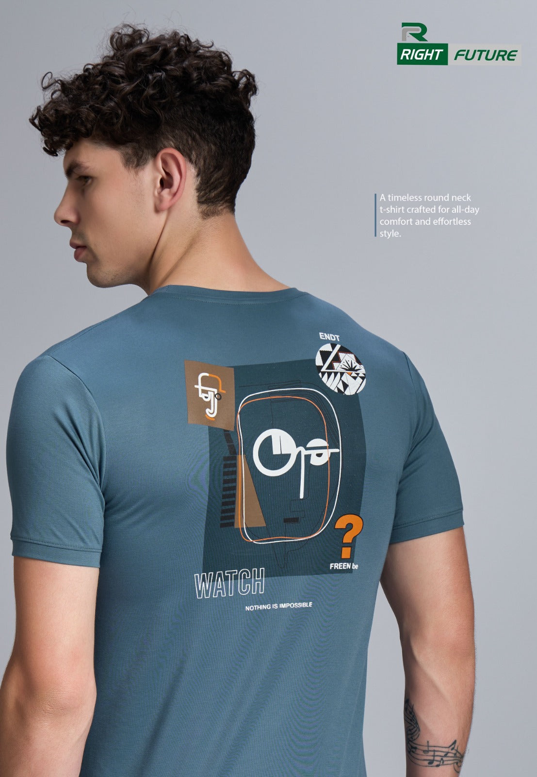 Rf 1067 Right Future Tencil Mens Tshirts Manufacturer Ahmedabad