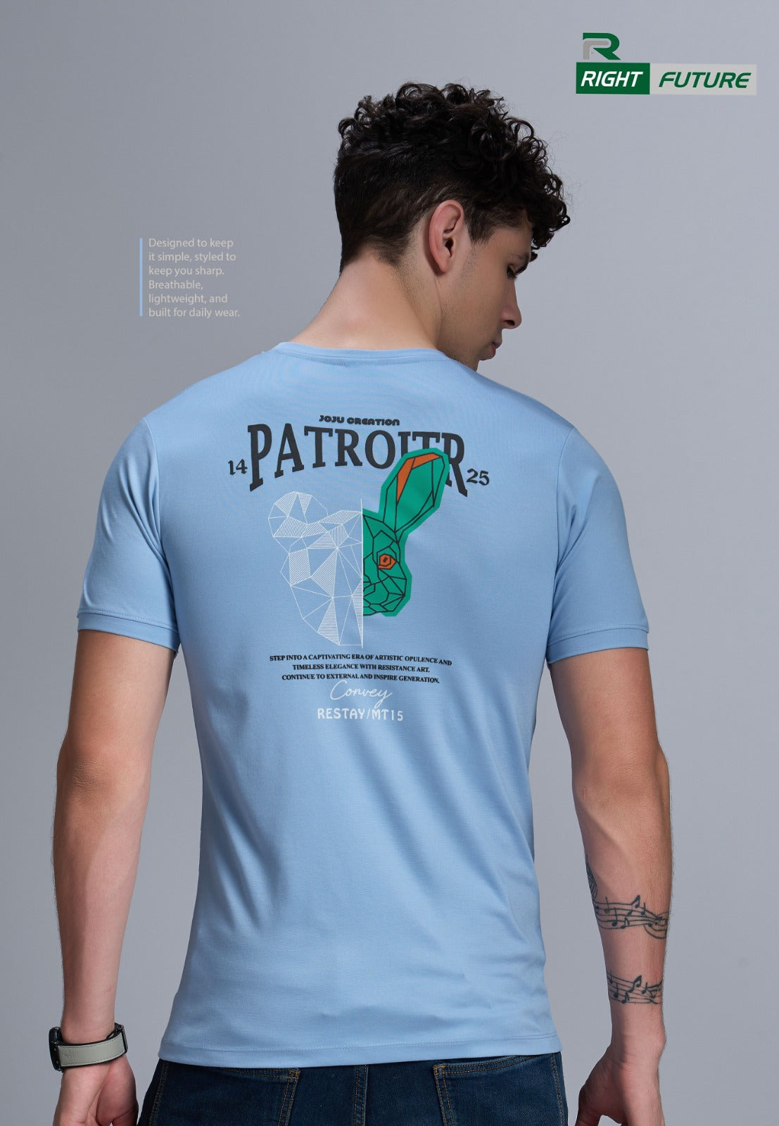 Rf 1067 Right Future Tencil Mens Tshirts Manufacturer Ahmedabad
