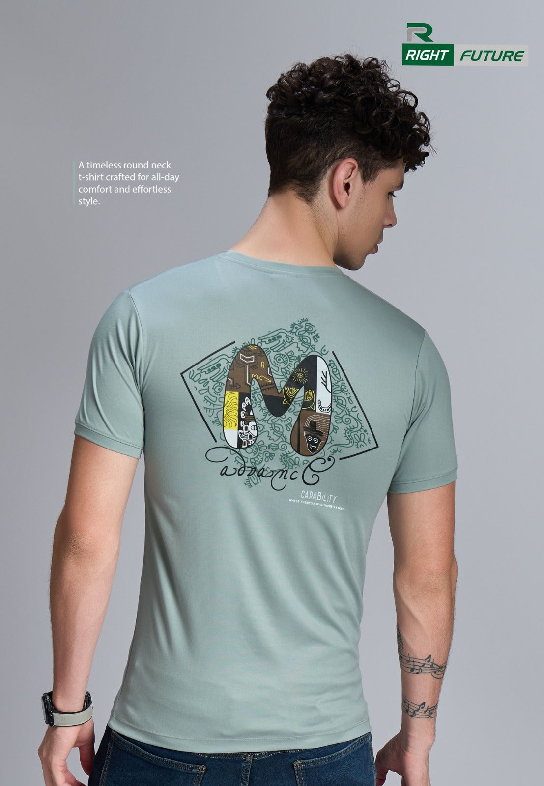 Rf 1067 Right Future Tencil Mens Tshirts Manufacturer Ahmedabad