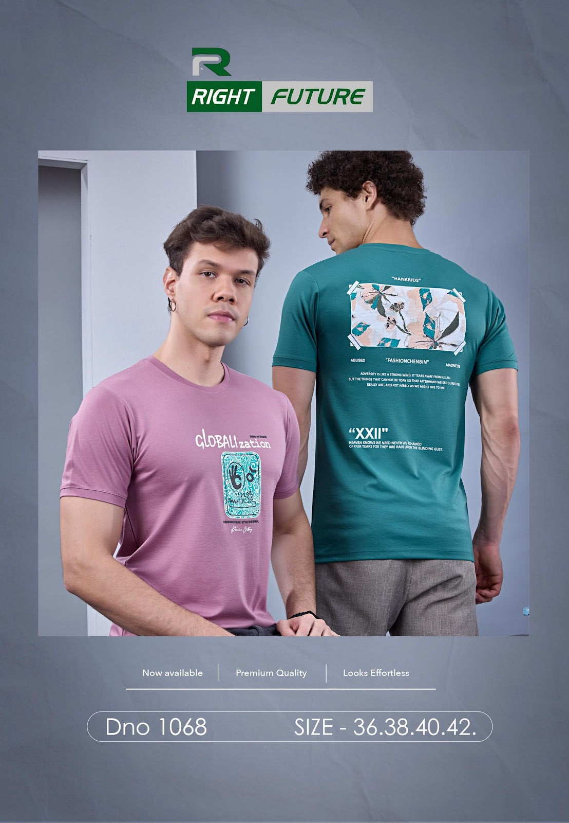 Rf 1068 Right Future Tencil Mens Tshirts Exporter