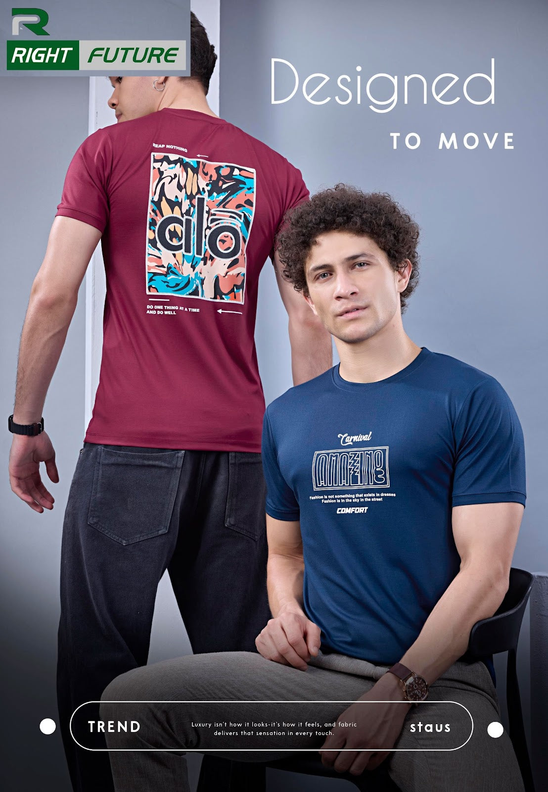 Rf 1068 Right Future Tencil Mens Tshirts Exporter