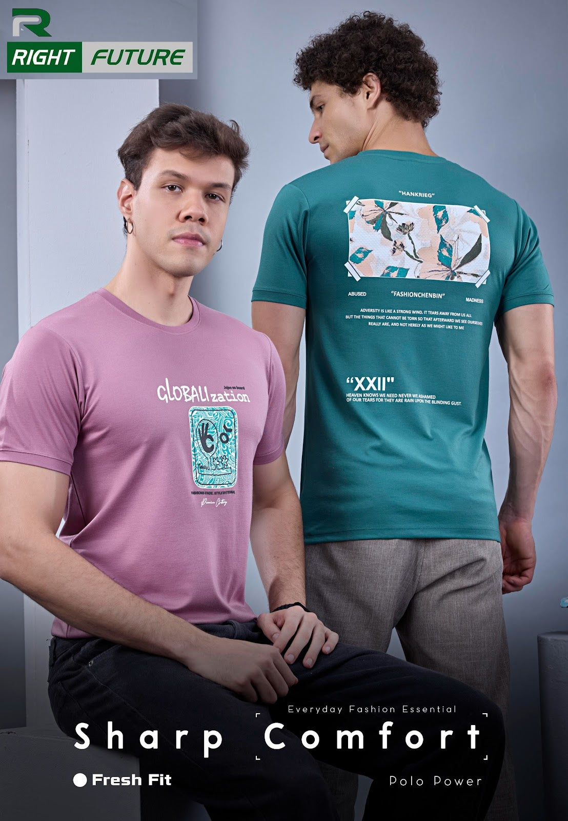 Rf 1068 Right Future Tencil Mens Tshirts Exporter