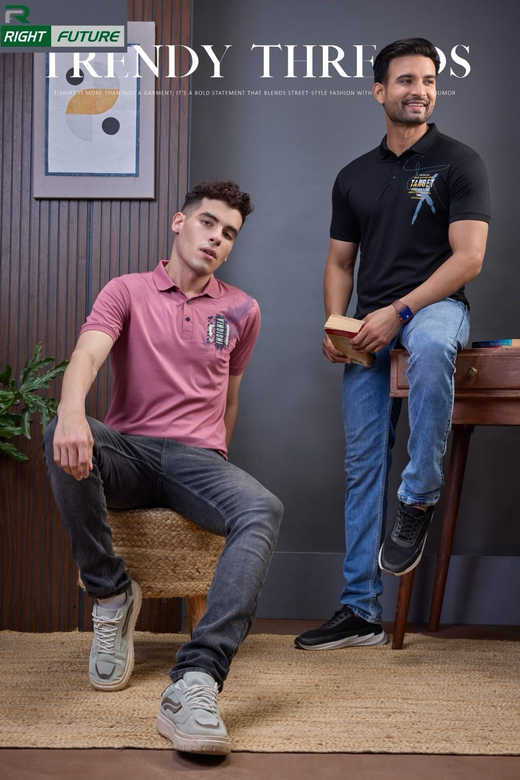 Rf 479 Right Future Tencil Mens Tshirts Wholesale
