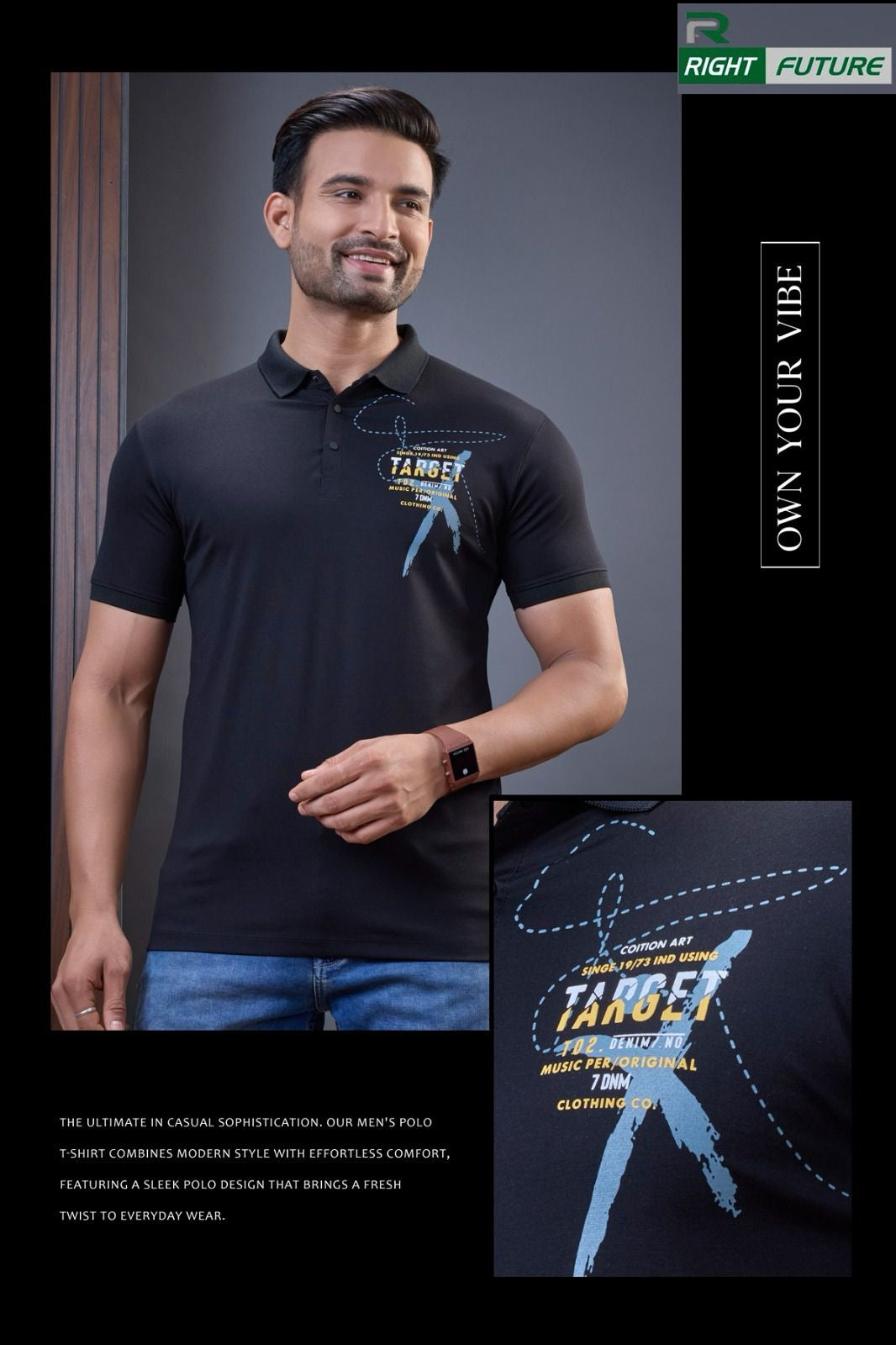 Rf 479 Right Future Tencil Mens Tshirts Wholesale