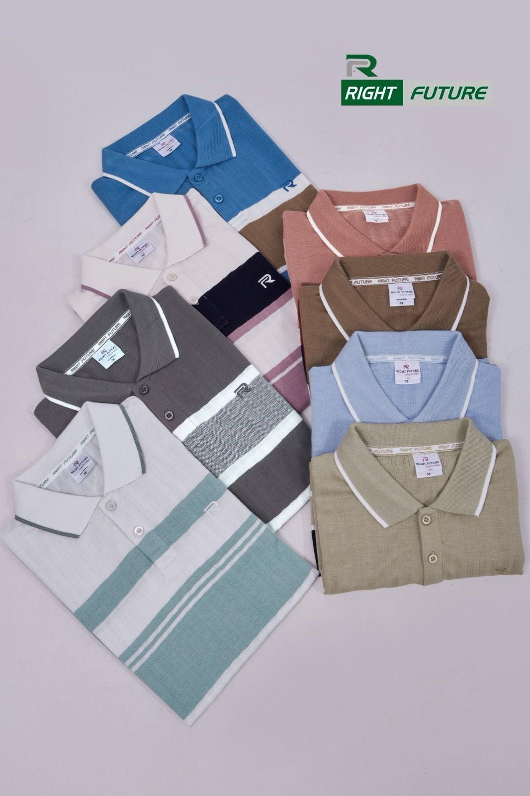 Rf 499 Right Future Auto Stripes Mens Tshirts Exporter Ahmedabad