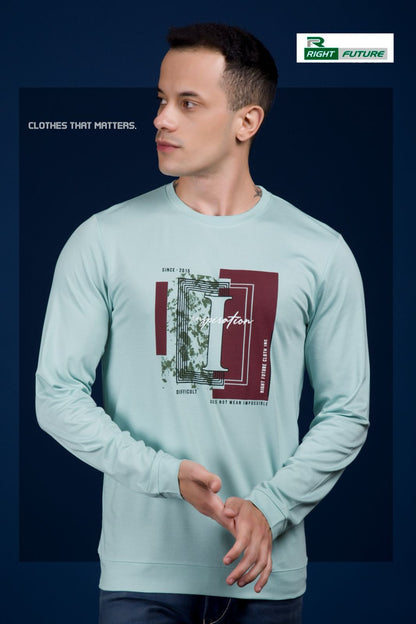 Rf 504 Full Sleeves Right Future Tencil Lycra Mens Tshirts Supplier