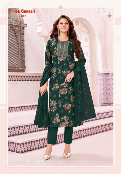 Rhea Vol 1 Shree Ganesh Vertican Readymade Pant Style Suits Wholesaler Gujarat