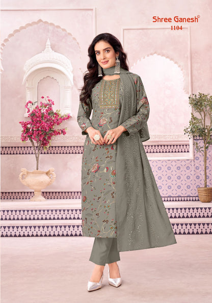 Rhea Vol 1 Shree Ganesh Vertican Readymade Pant Style Suits Wholesaler Gujarat