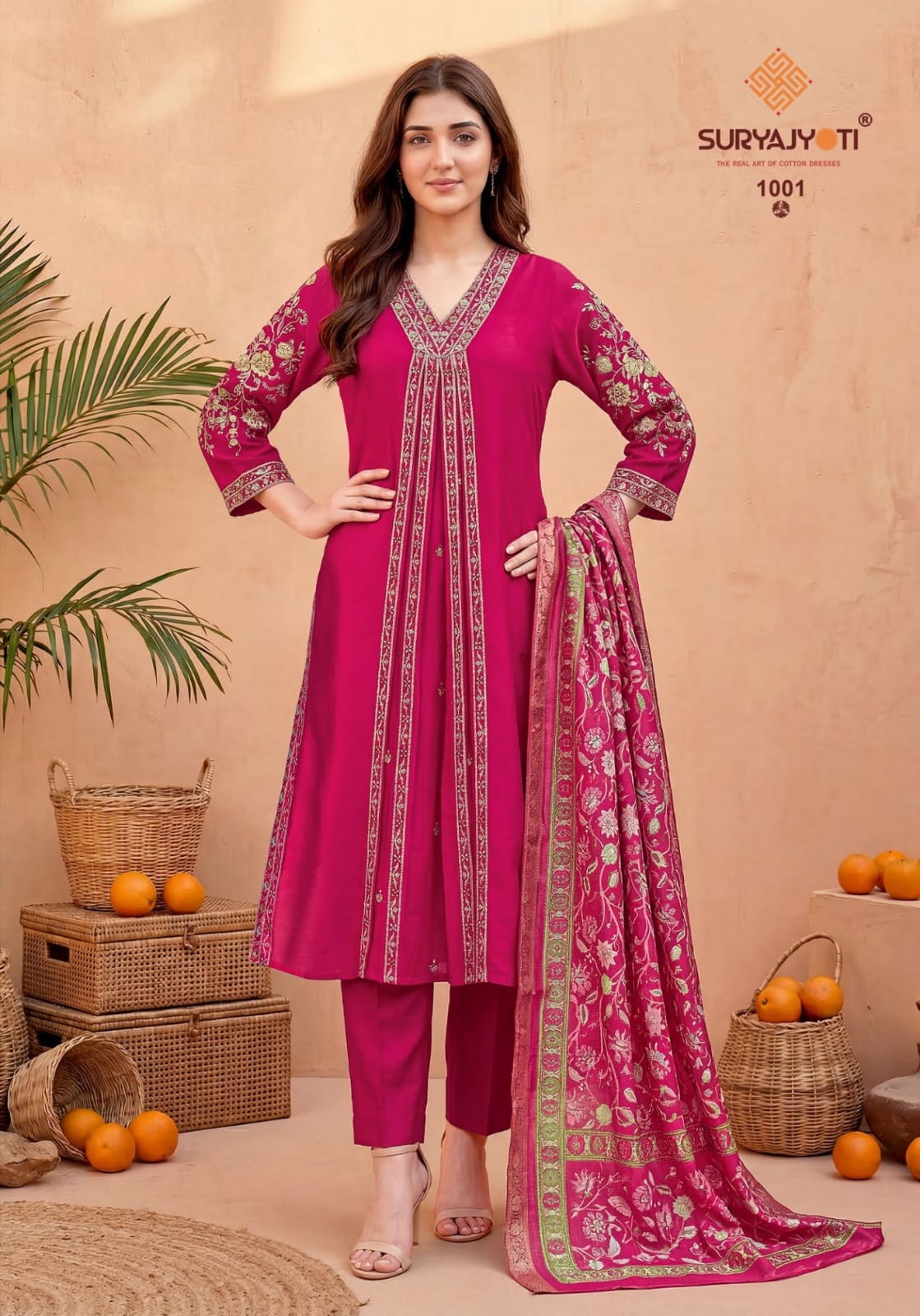 Rhea Vol 1 Suryajyoti Roman Readymade Pant Style Suits Wholesaler Ahmedabad