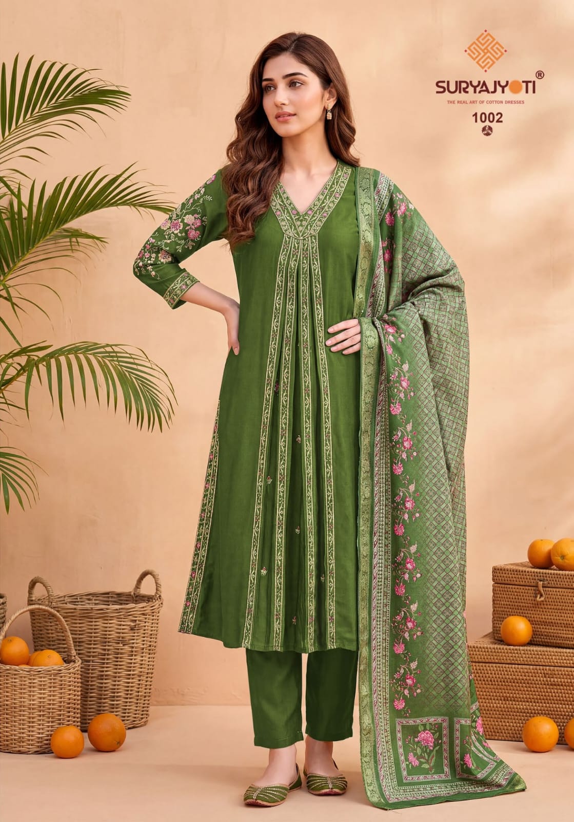 Rhea Vol 1 Suryajyoti Roman Readymade Pant Style Suits Wholesaler Ahmedabad