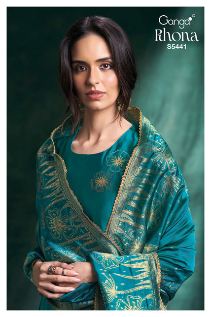 Rhona S5441 Ganga Woven Silk Pant Style Suits Wholesaler