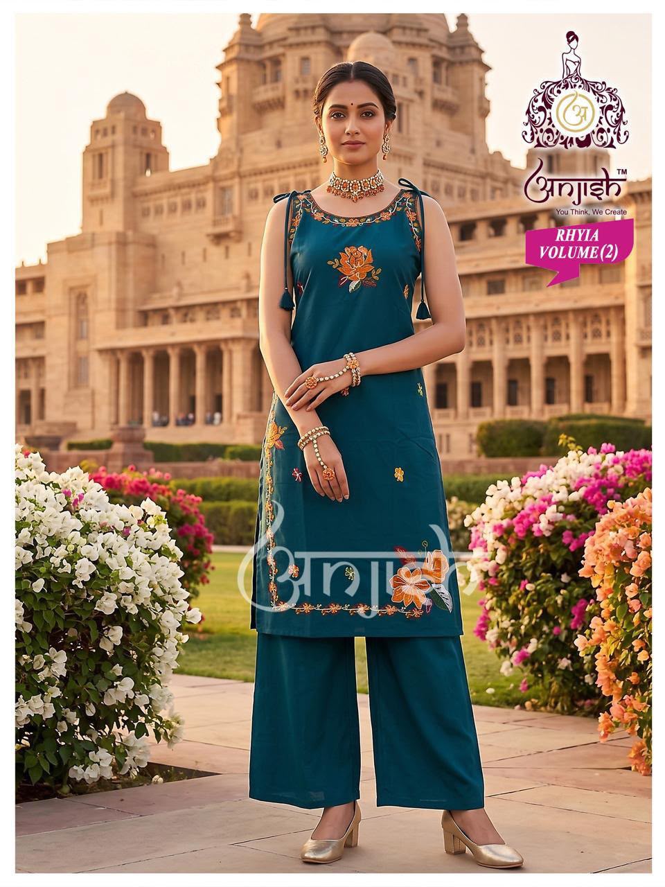 Rhyia Vol 2 Anjish Dhabu Cotton Co Ord Set Supplier India