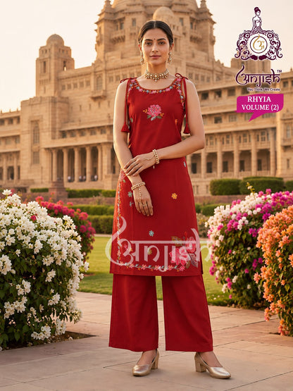 Rhyia Vol 2 Anjish Dhabu Cotton Co Ord Set Supplier India