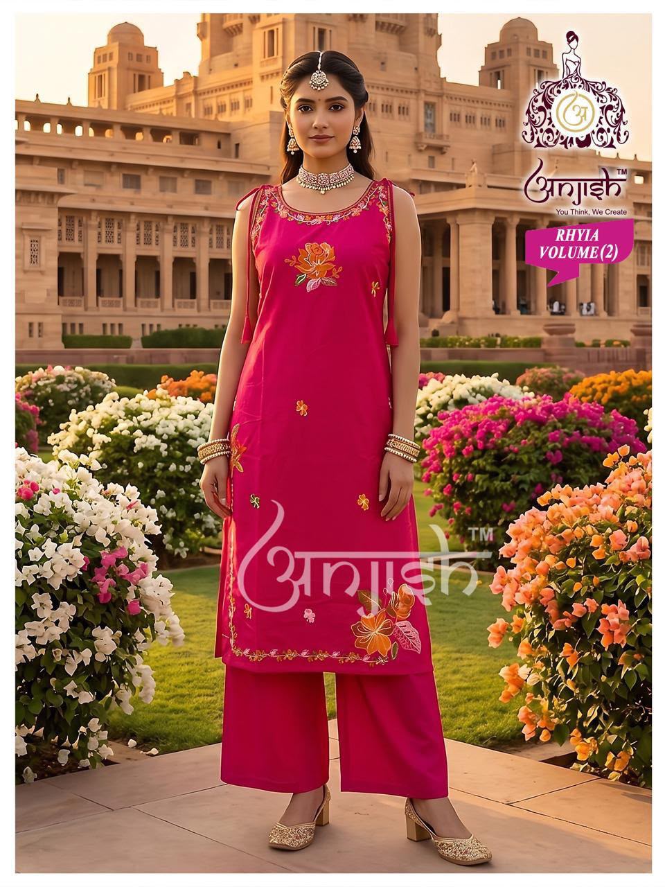 Rhyia Vol 2 Anjish Dhabu Cotton Co Ord Set Supplier India