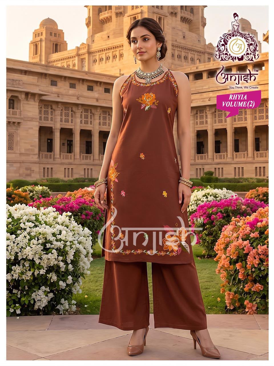 Rhyia Vol 2 Anjish Dhabu Cotton Co Ord Set Supplier India