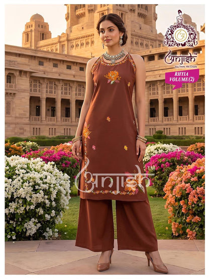 Rhyia Vol 2 Anjish Dhabu Cotton Co Ord Set Supplier India