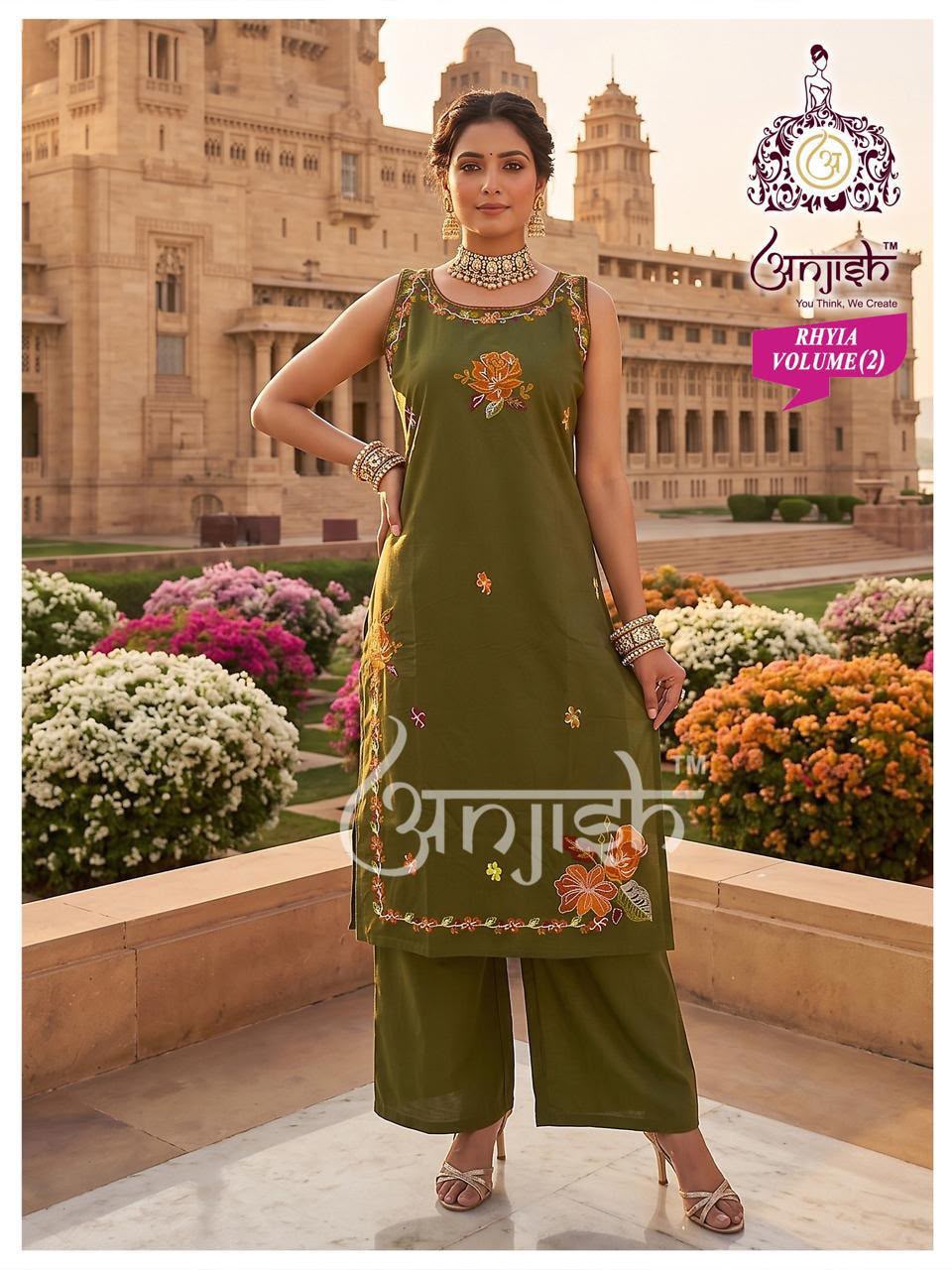 Rhyia Vol 2 Anjish Dhabu Cotton Co Ord Set Supplier India