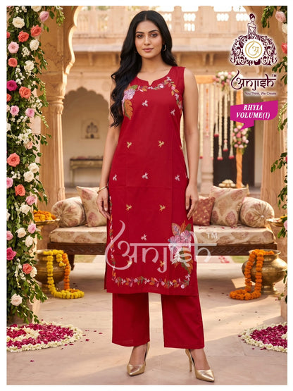 Rhyia Anjish Dhabu Cotton Co Ord Set Wholesale Price