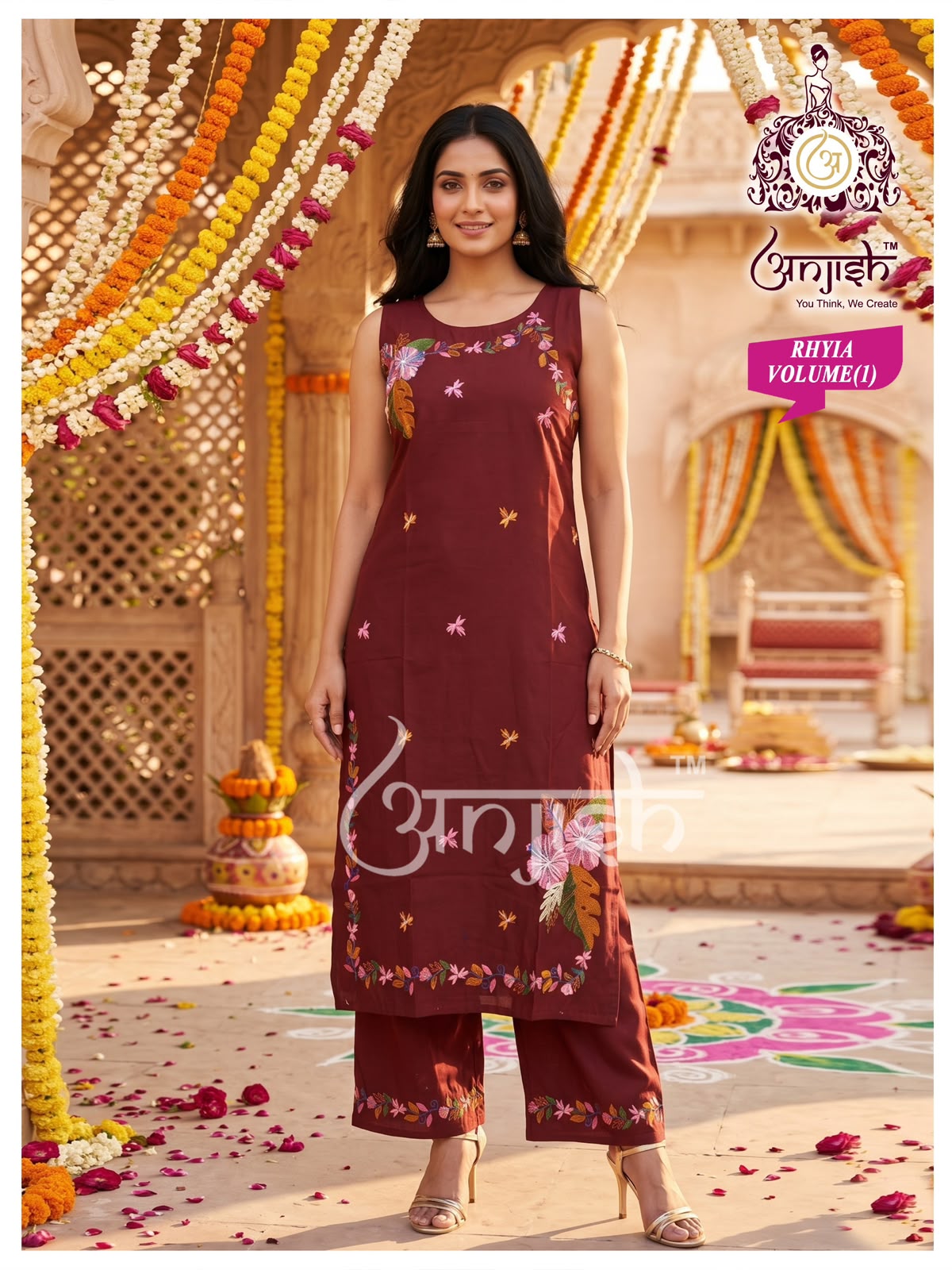 Rhyia Anjish Dhabu Cotton Co Ord Set Wholesale Price