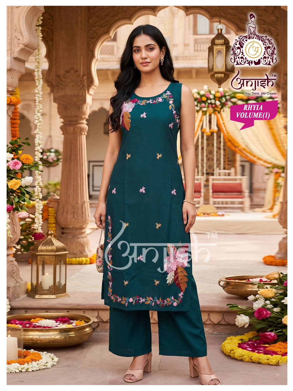 Rhyia Anjish Dhabu Cotton Co Ord Set Wholesale Price
