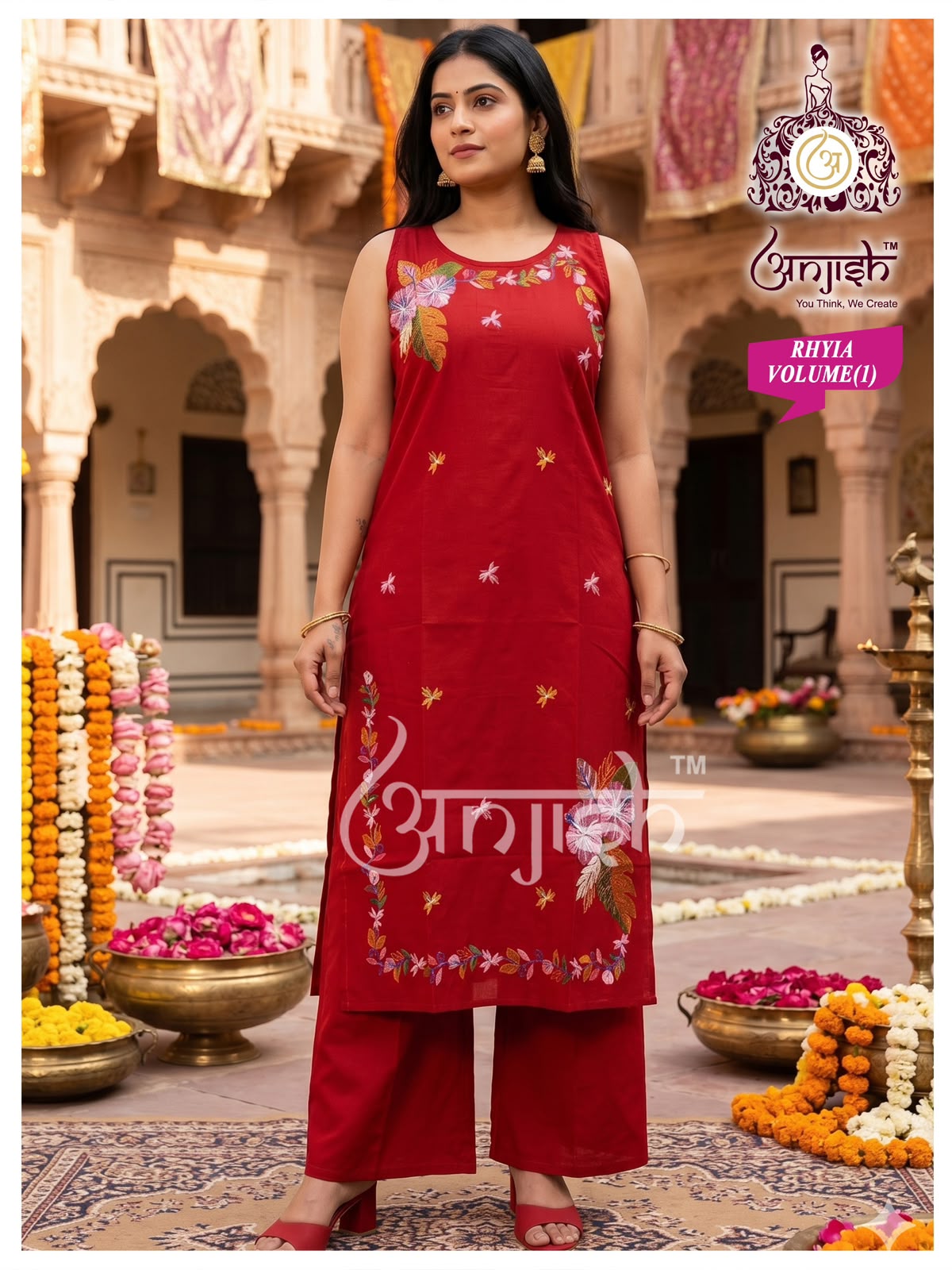Rhyia Anjish Dhabu Cotton Co Ord Set Wholesale Price