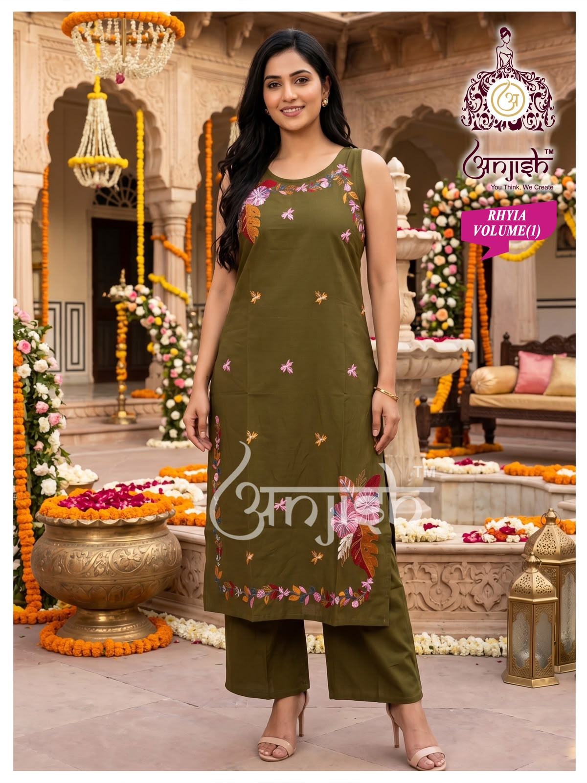 Rhyia Anjish Dhabu Cotton Co Ord Set Wholesale Price