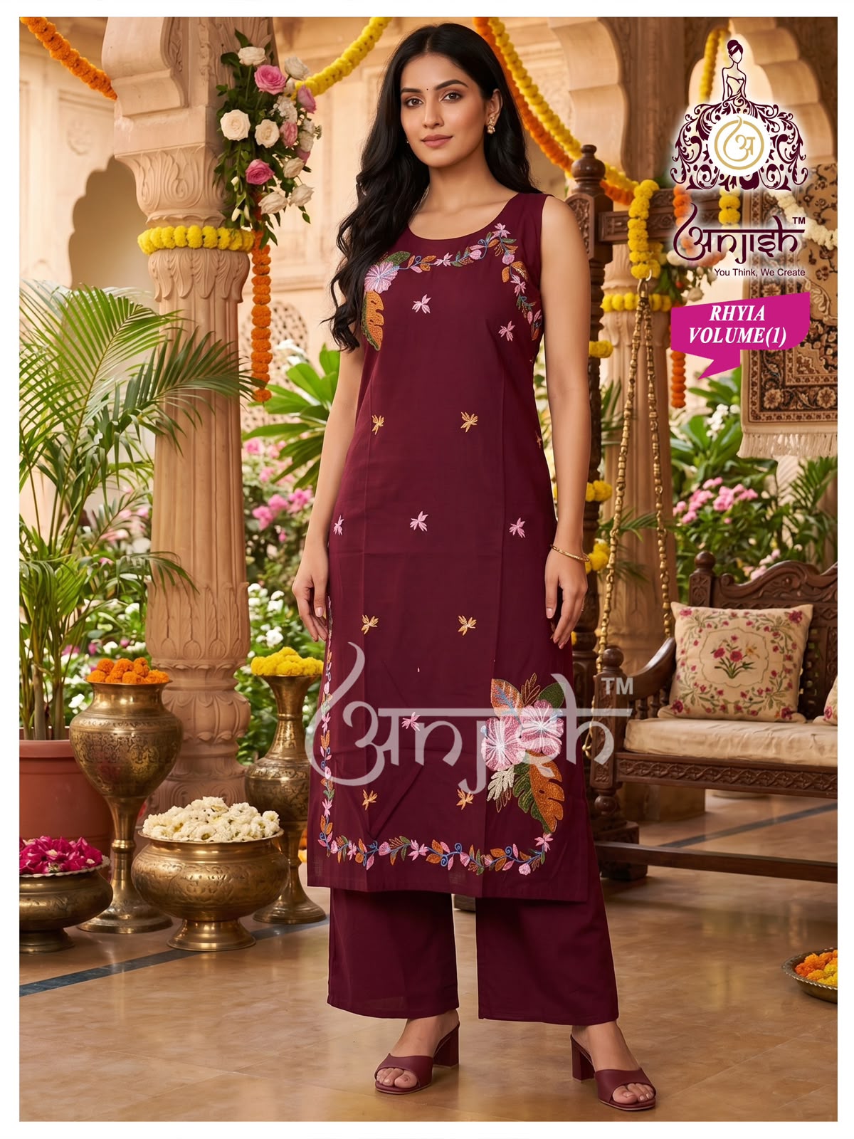 Rhyia Anjish Dhabu Cotton Co Ord Set Wholesale Price