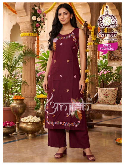 Rhyia Anjish Dhabu Cotton Co Ord Set Wholesale Price