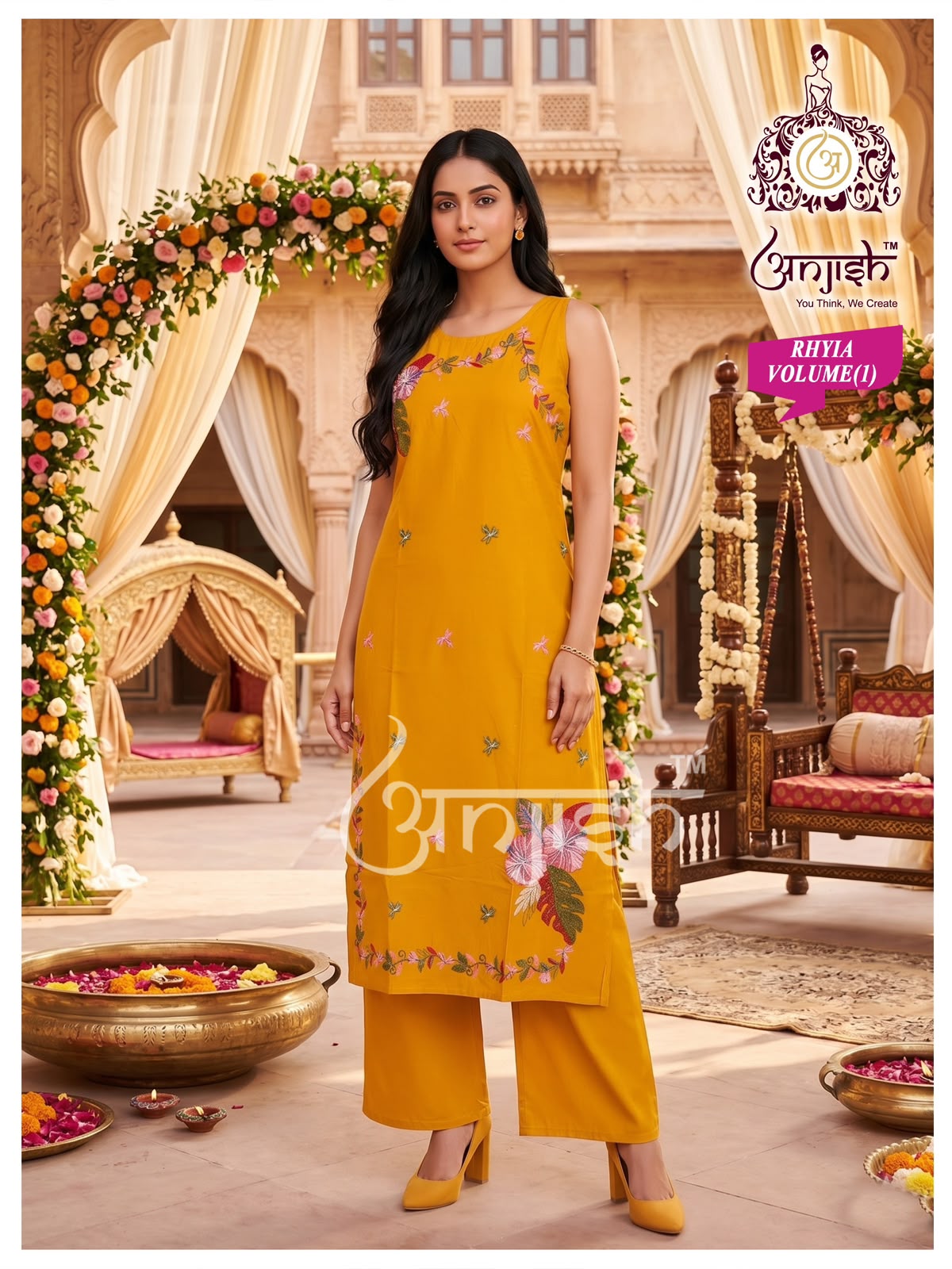 Rhyia Anjish Dhabu Cotton Co Ord Set Wholesale Price