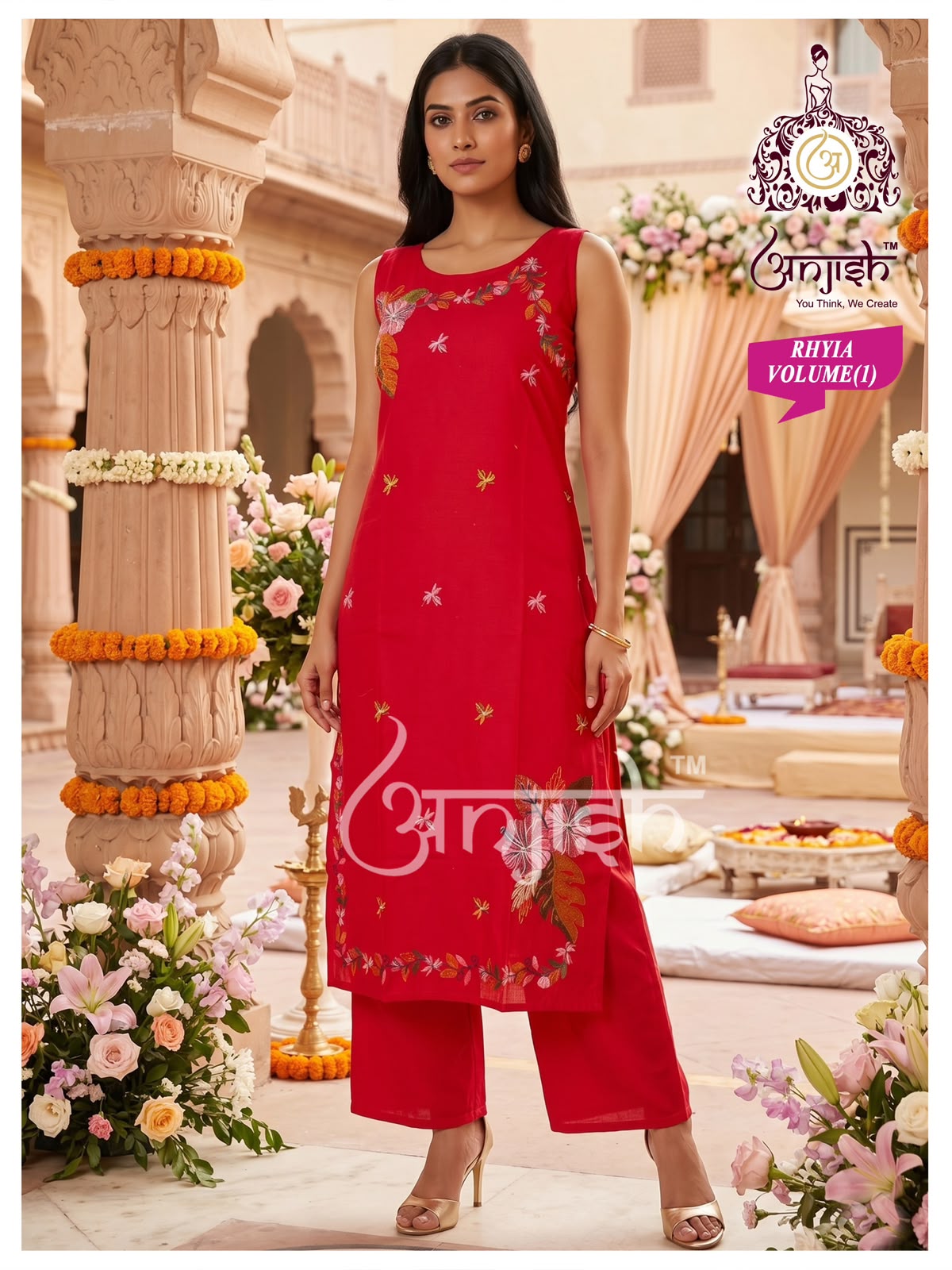 Rhyia Anjish Dhabu Cotton Co Ord Set Wholesale Price