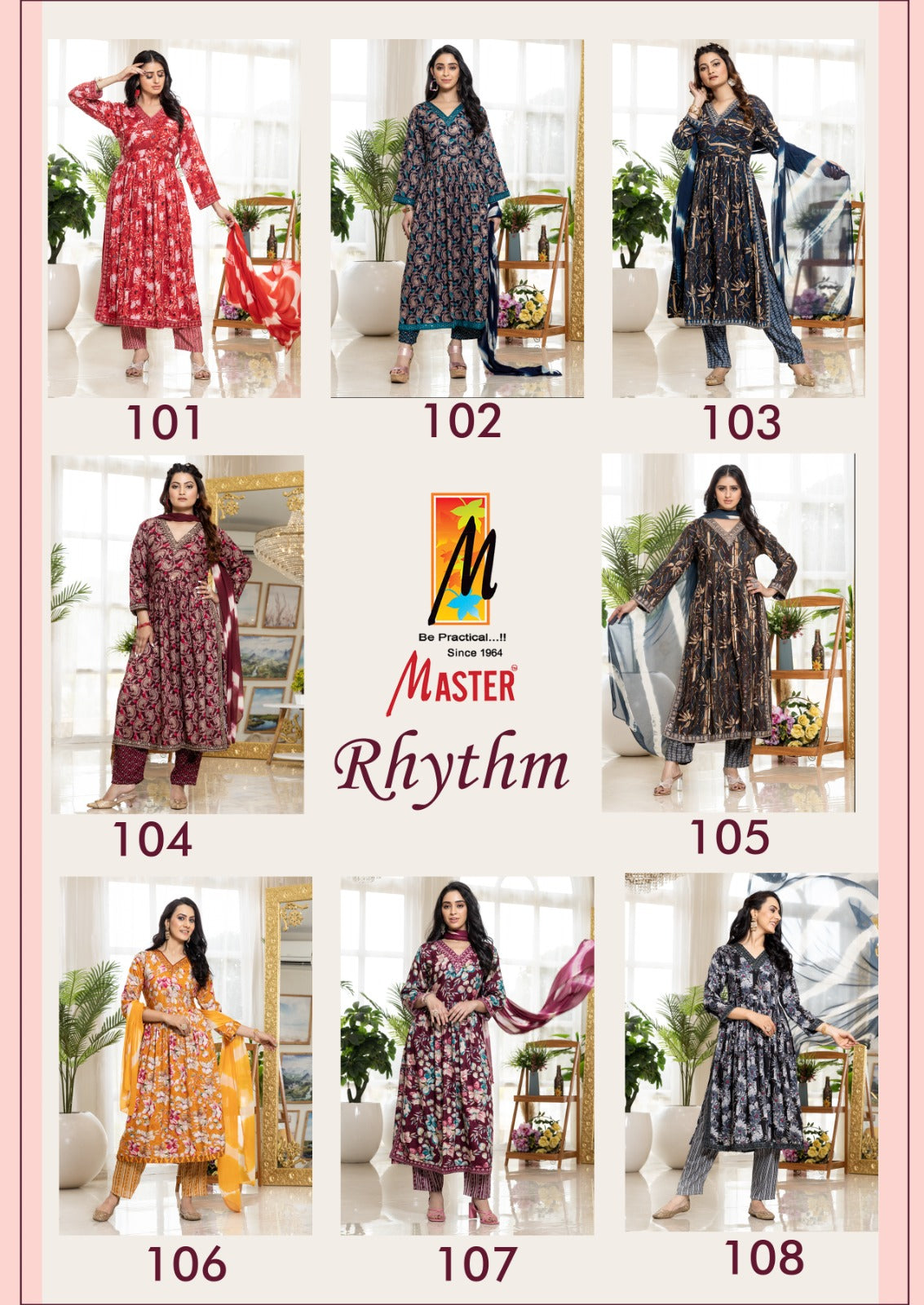 Rhythm Master Rayon Readymade Pant Style Suits Exporter Gujarat
