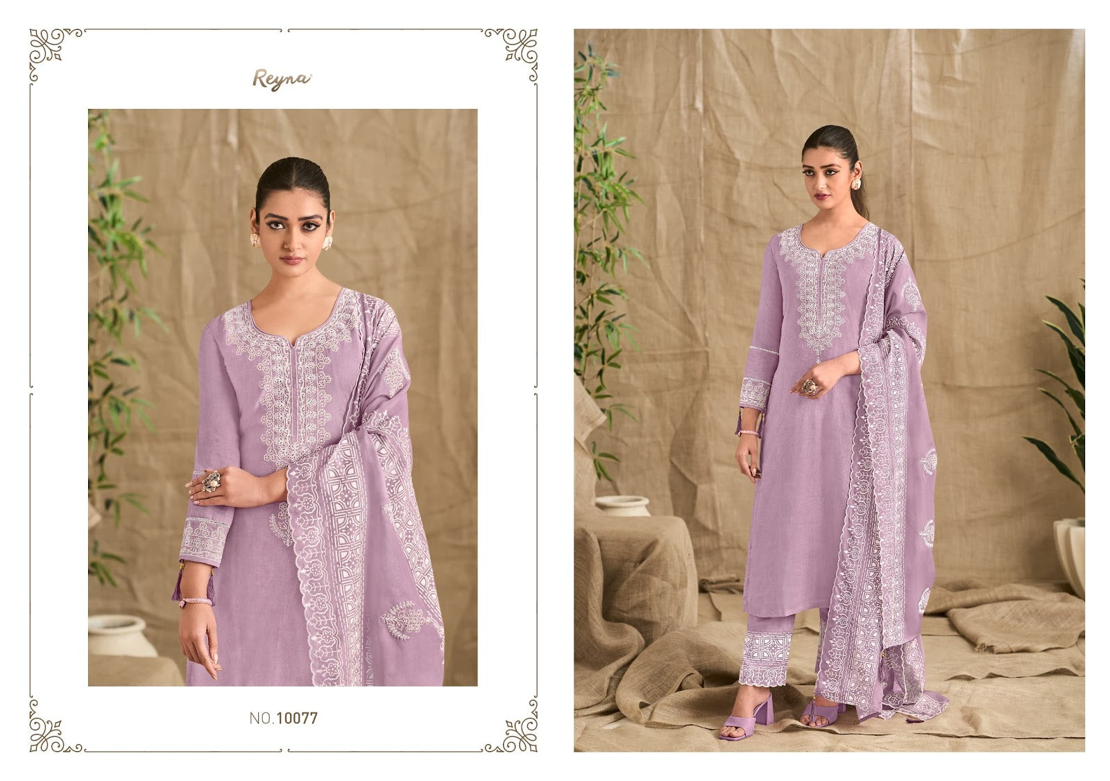 Rhythm Reyna Linen Pant Style Suits Exporter India
