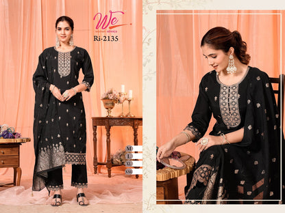 Ri 2134-2139 Women Ethnics Roman Readymade Pant Style Suits Supplier Ahmedabad
